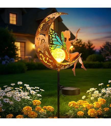 ZKLiLi Solar Fairy Hummingbird Watering Can Lights Outdoor, IP65